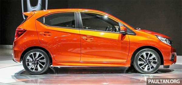 Eksterior Samping New Honda Brio RS di Malang