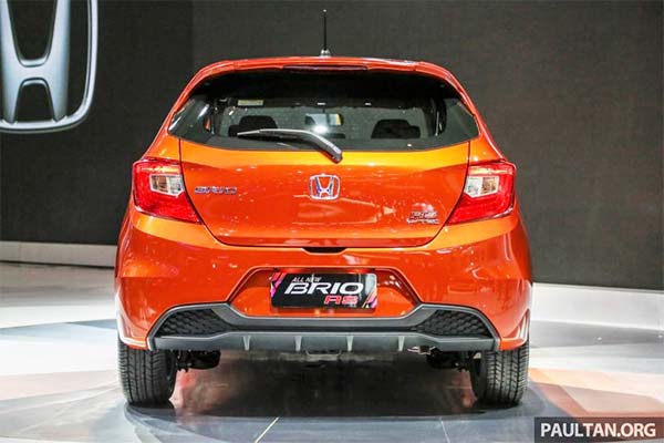 Eksterior Belakang New Honda Brio RS di Malang