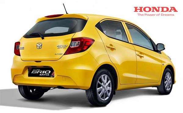 Eksterior Belakang New Honda Brio Satya di Malang